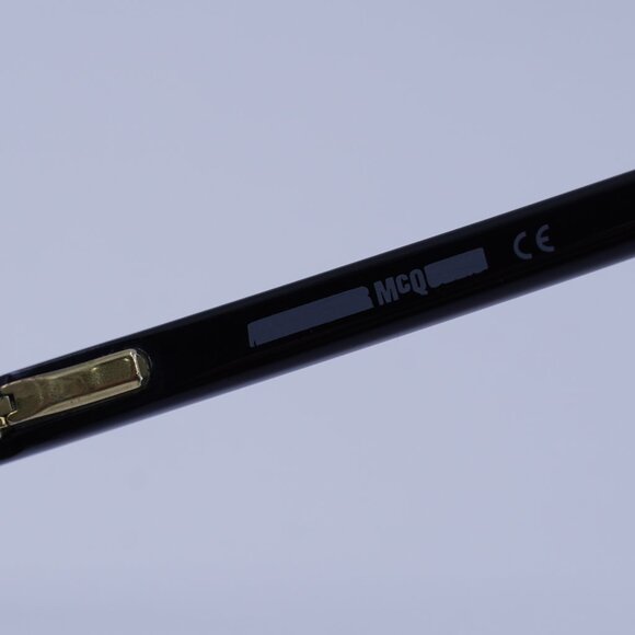 McQ by Alexander McQueen MQ0298OP 001 Eyeglasses Black 52mm Rectangle Frame - Picture 8 of 9